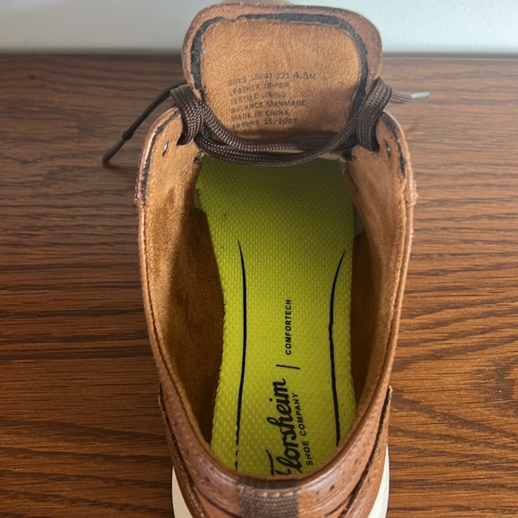 Florsheim Kids Great Lakes Wing Tip Ox Jr., brown, size 4.5M big kid - Picture 7 of 9